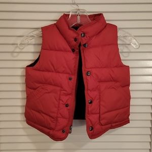 BABY GAP RED QUILTED/PUFFER WINTER VEST SZ 3T